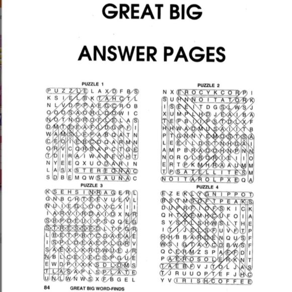 Great Big Large Print Word-Find Puzzles Books Pack of 3 Full Size Books - Picture 8 of 14
